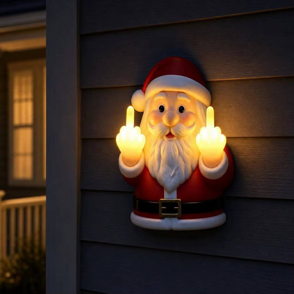 Le Père Noël Insolent — Veilleuse LED de Noël
